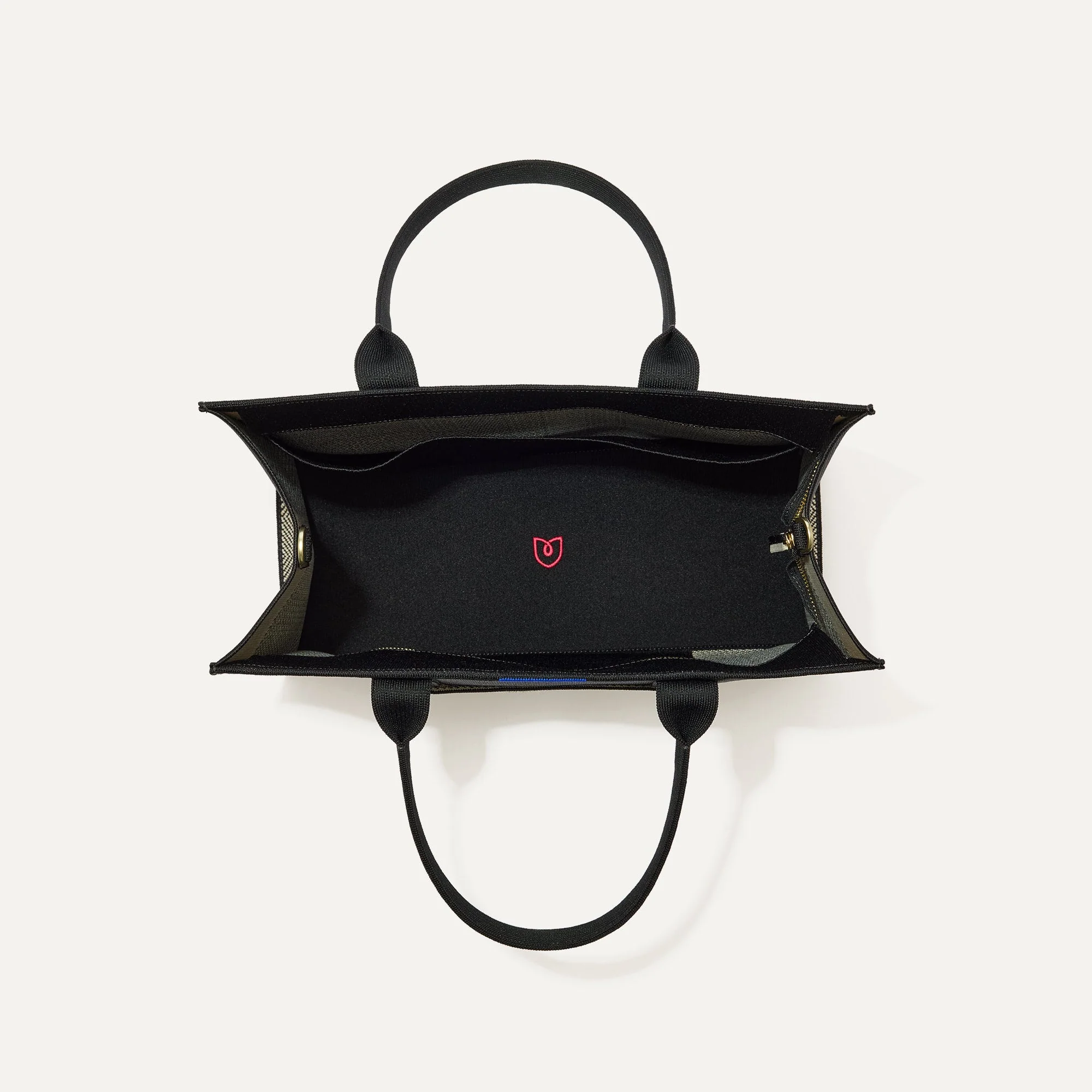 The Classic Tote - Black Herringbone - Image 7
