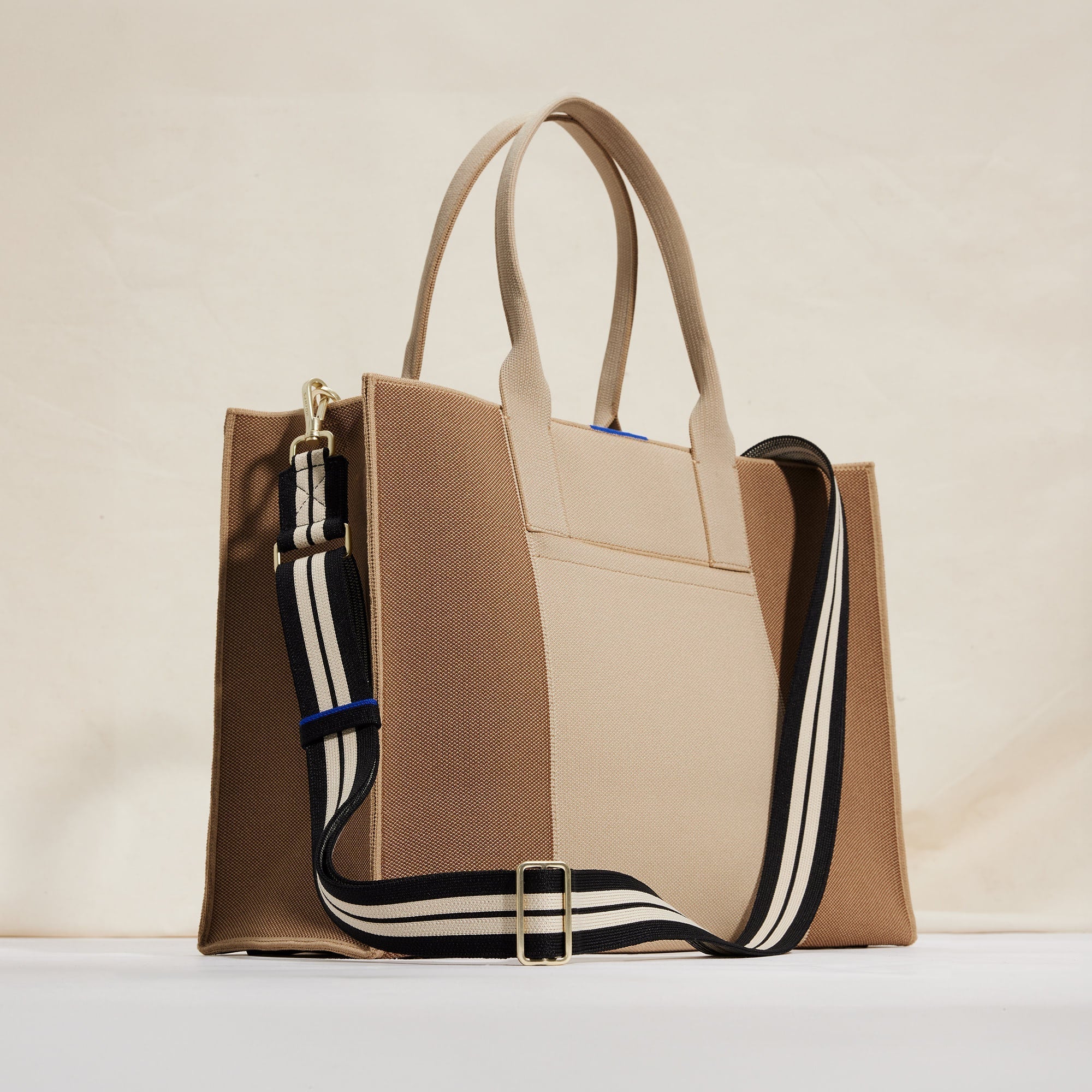The Crossbody Strap - Black and White Stripe - Image 4