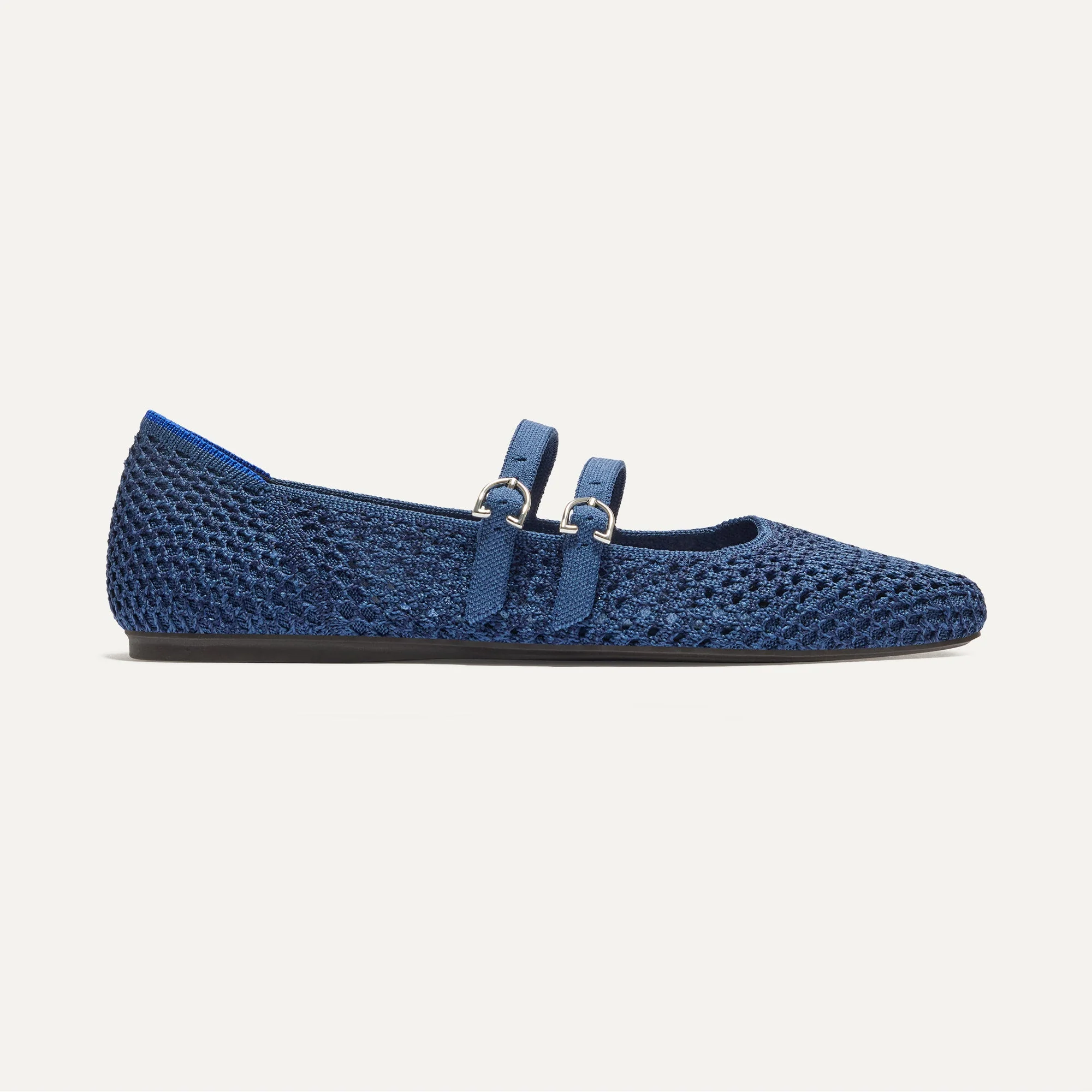 The Double Buckle Mary Jane - Blue Mesh - Image 7
