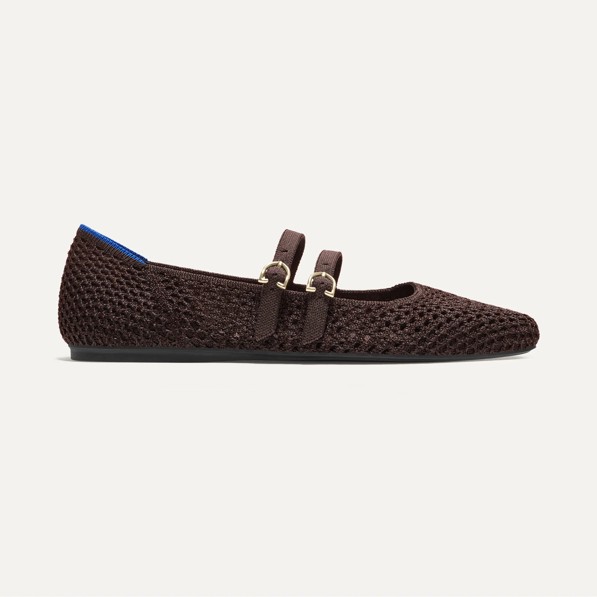 The Double Buckle Mary Jane - Chocolate Mesh - Image 7
