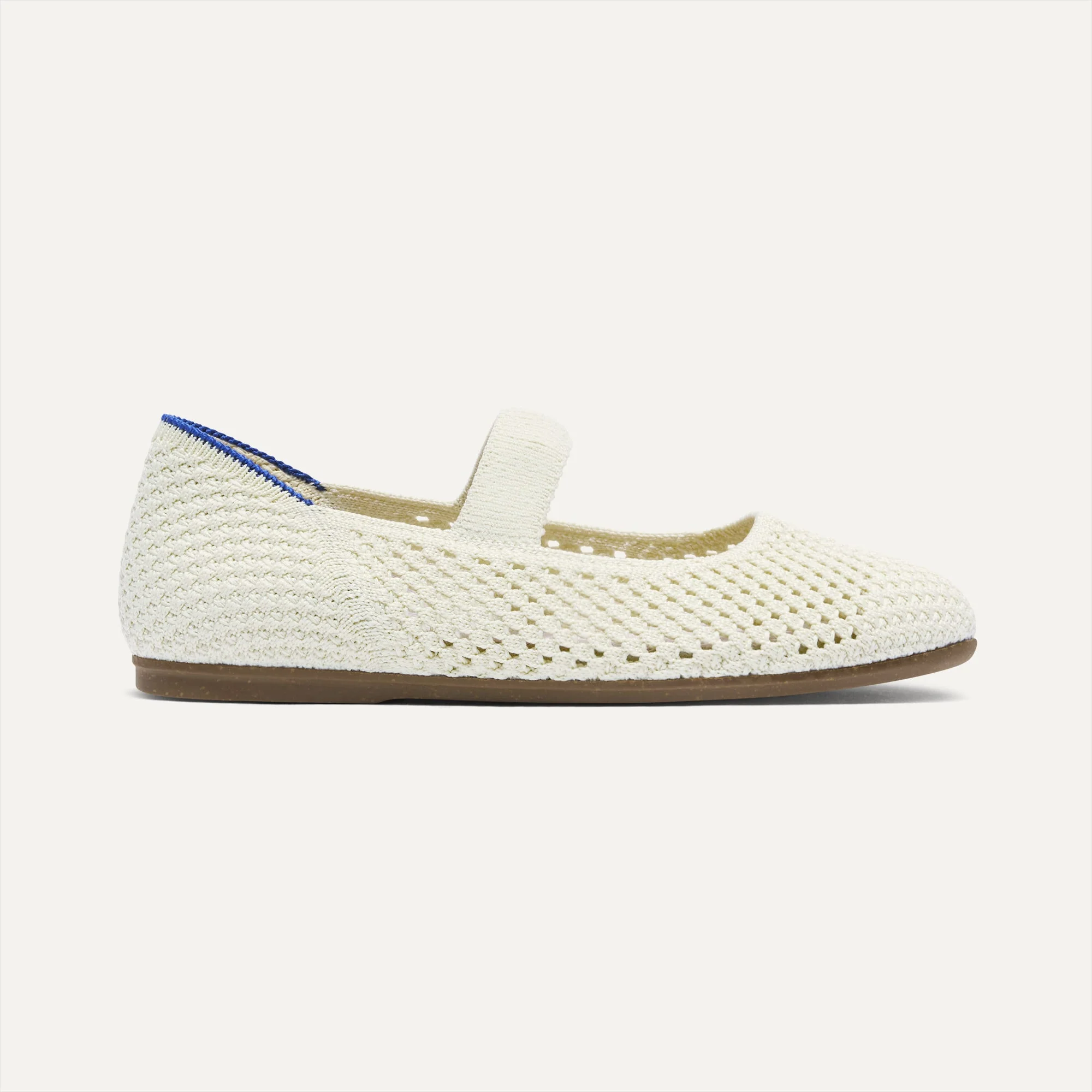 The Kids Mary Jane - White Open-Knit - Image 6