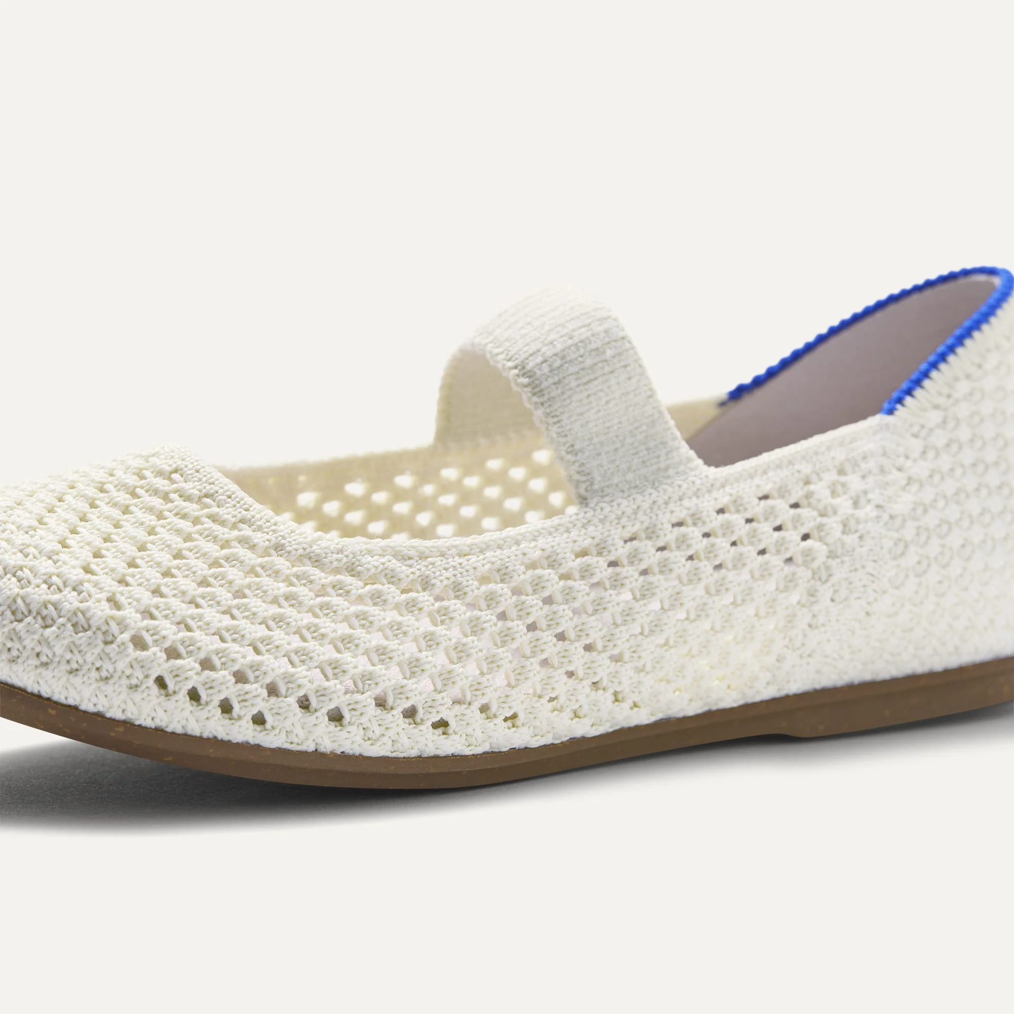 The Kids Mary Jane - White Open-Knit - Image 7