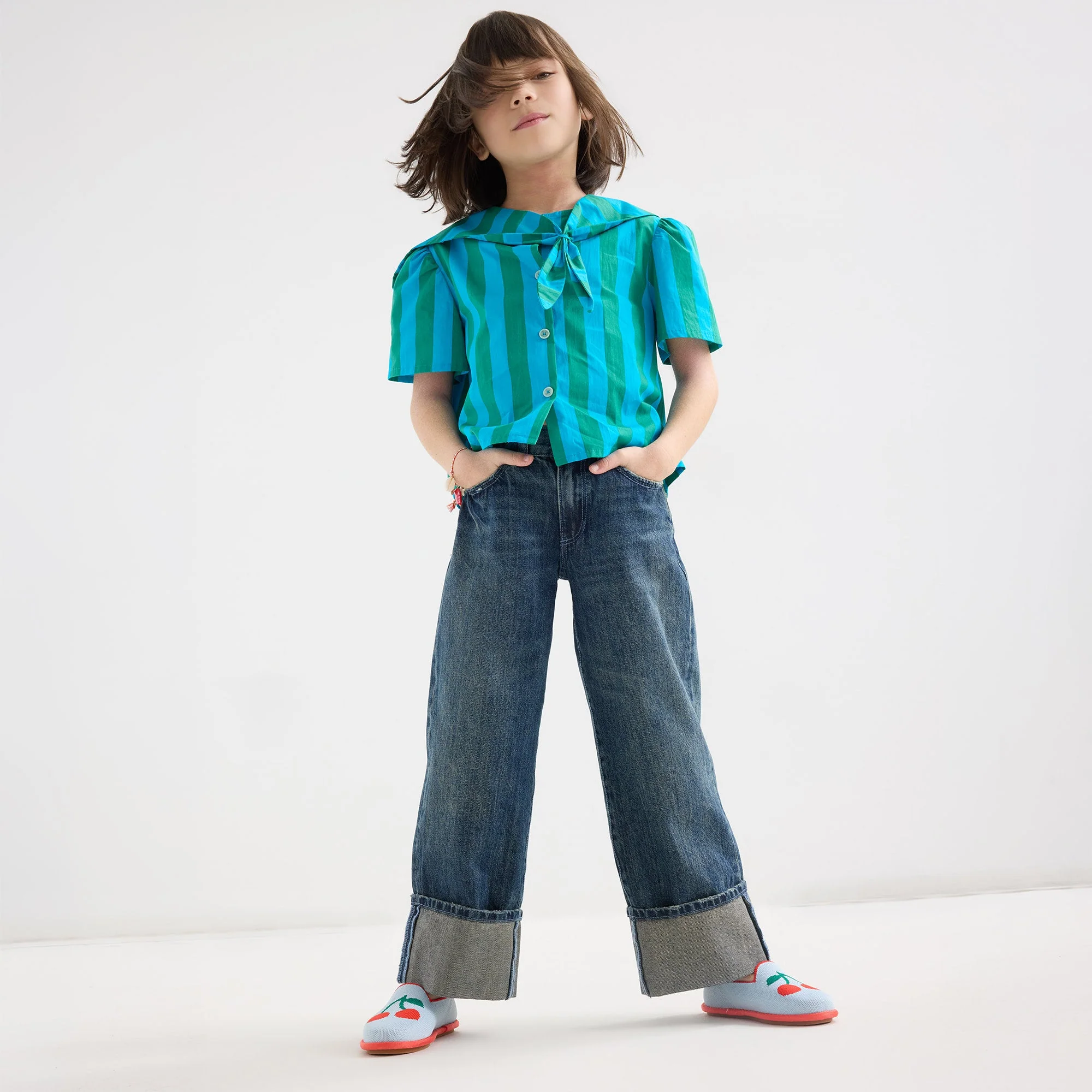 The Mini Loafer (for Kids) - Cherry Blue - Image 3