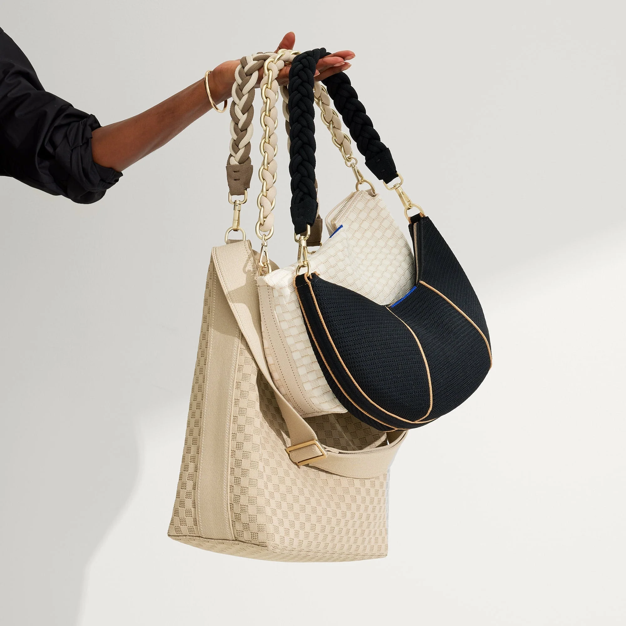 The Shoulder Strap - Cream and Cocoa Braid - Image 5
