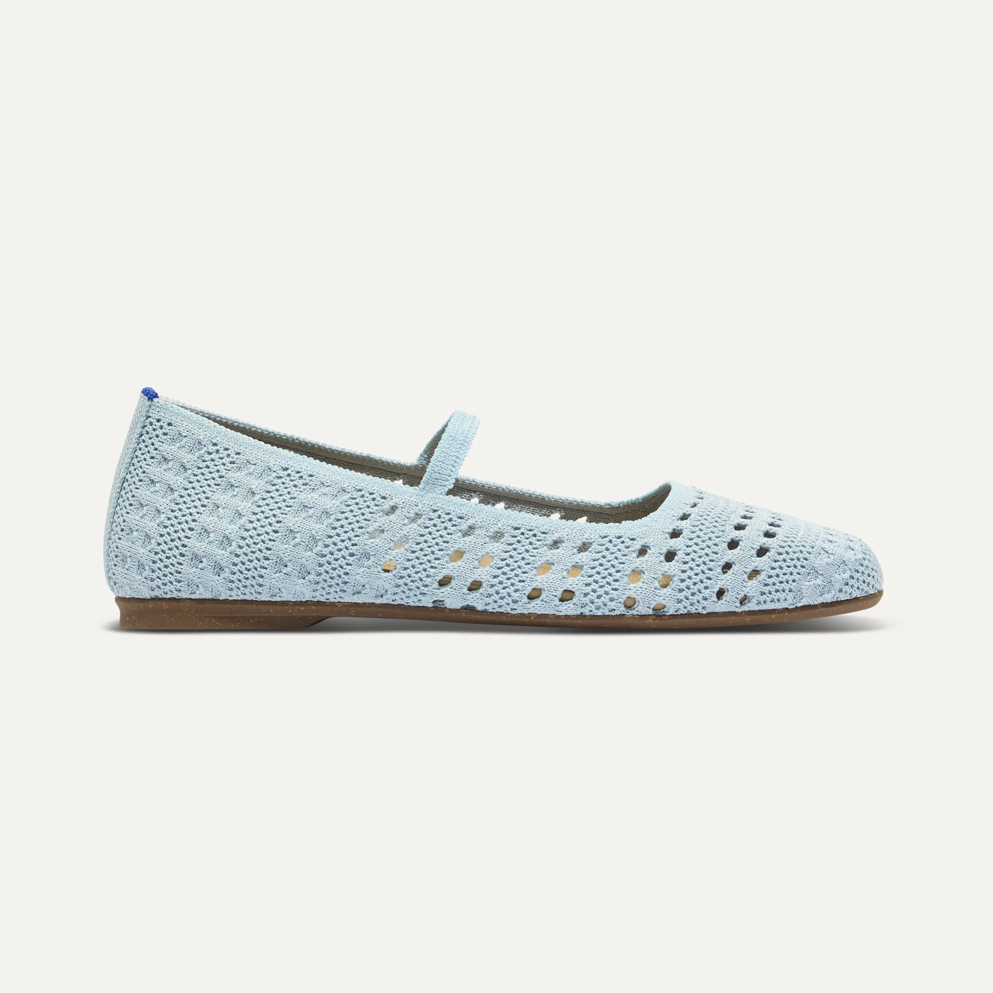 The Max Square Mary Jane - Powder Blue Crochet - Image 4