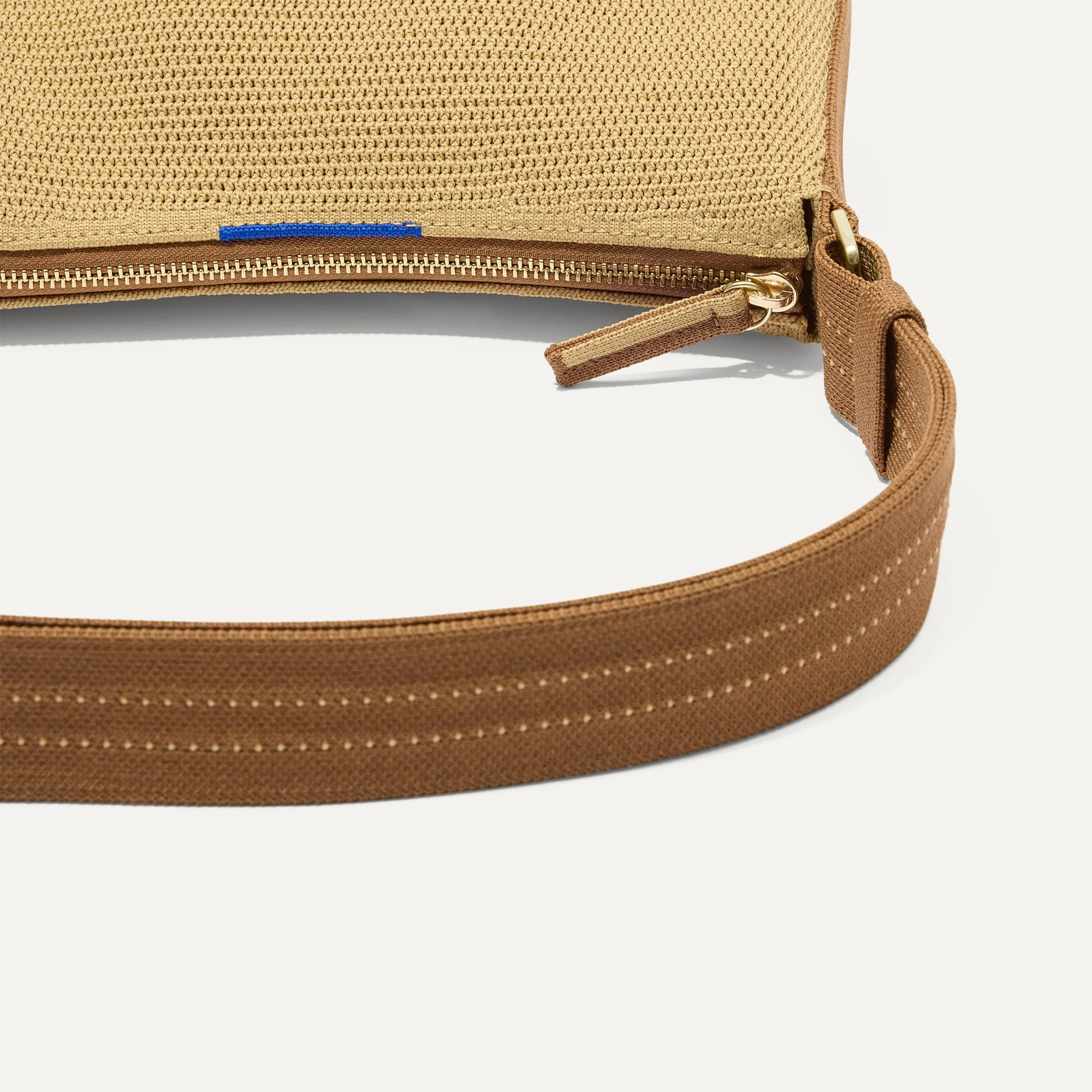 The Casual Crossbody - Brown Butter Raffia-Knit - Image 6