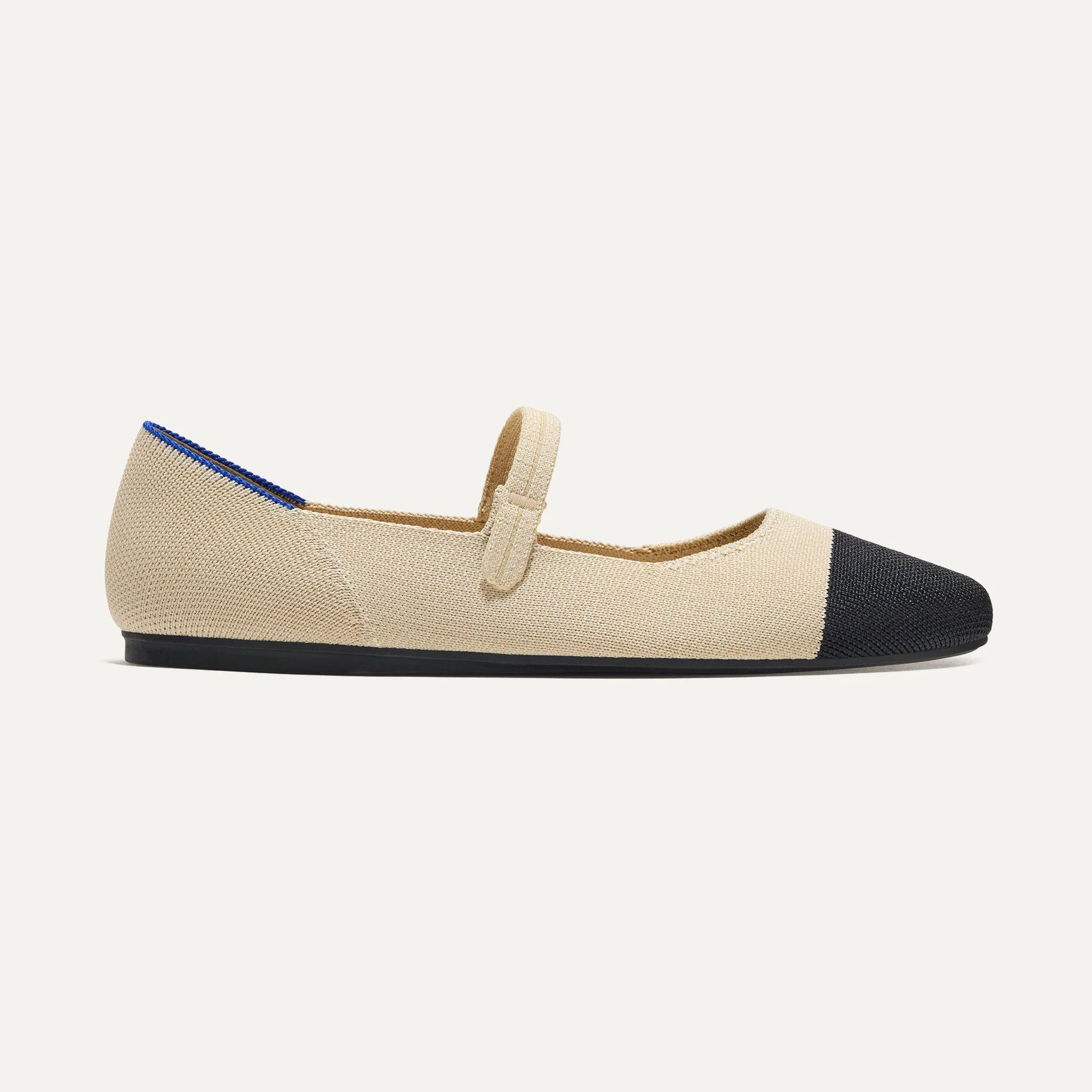 The Square Mary Jane - Cream Captoe - Image 5