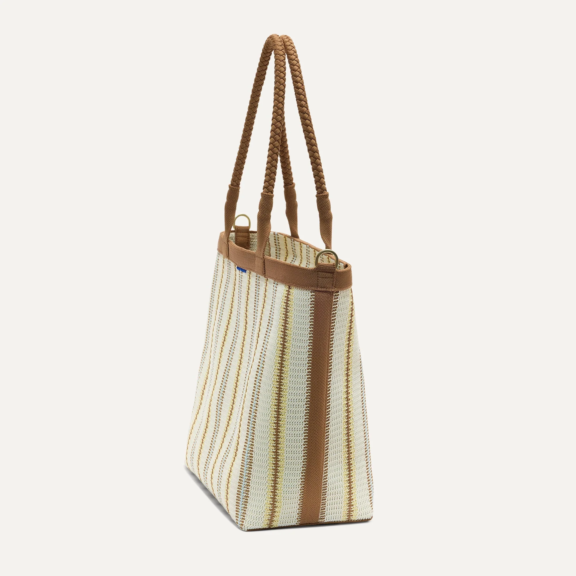 The Lightweight Zip Tote - Sunbeam Market Stripe - Image 4
