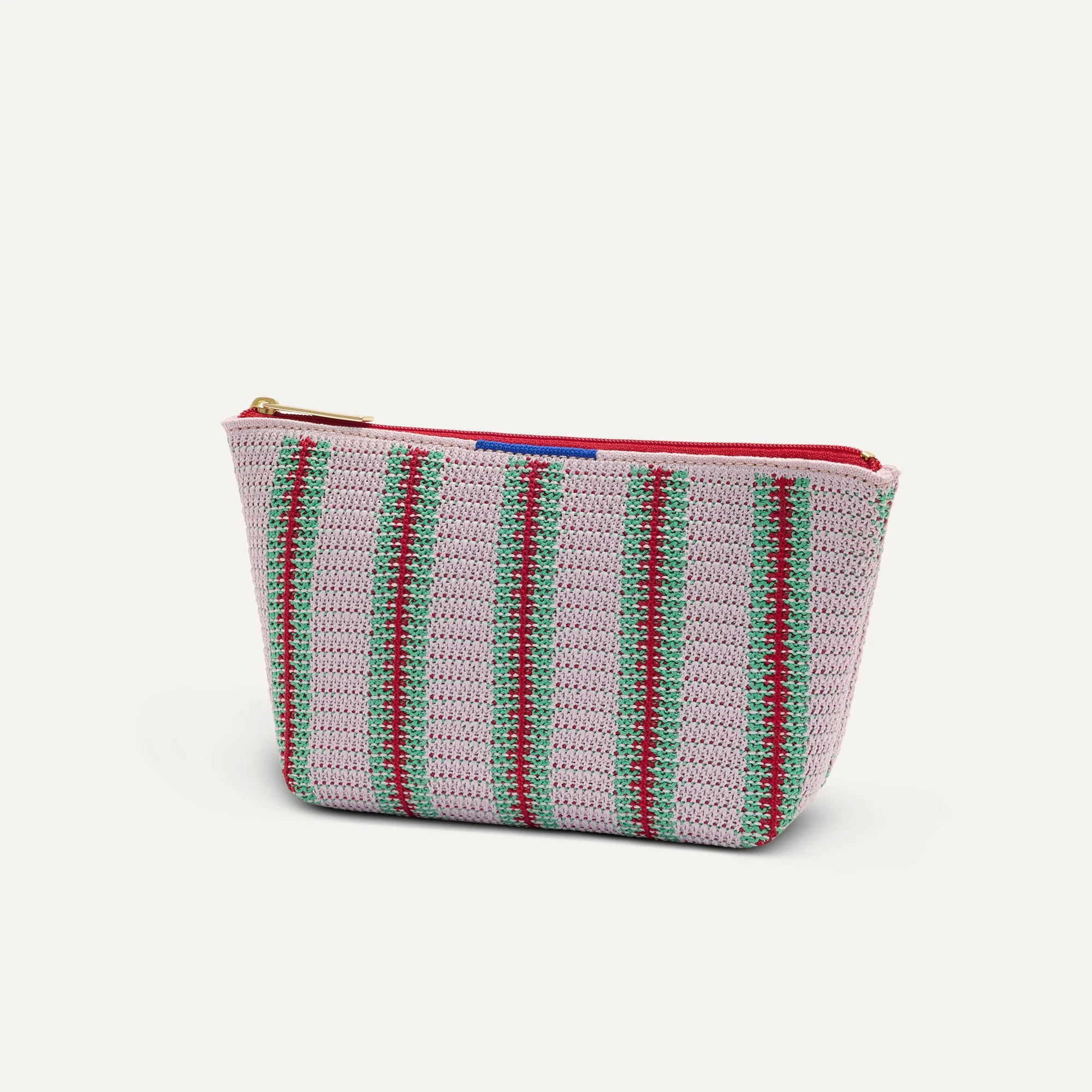 The Travel Pouch Set - Watermelon Market Stripe - Image 4
