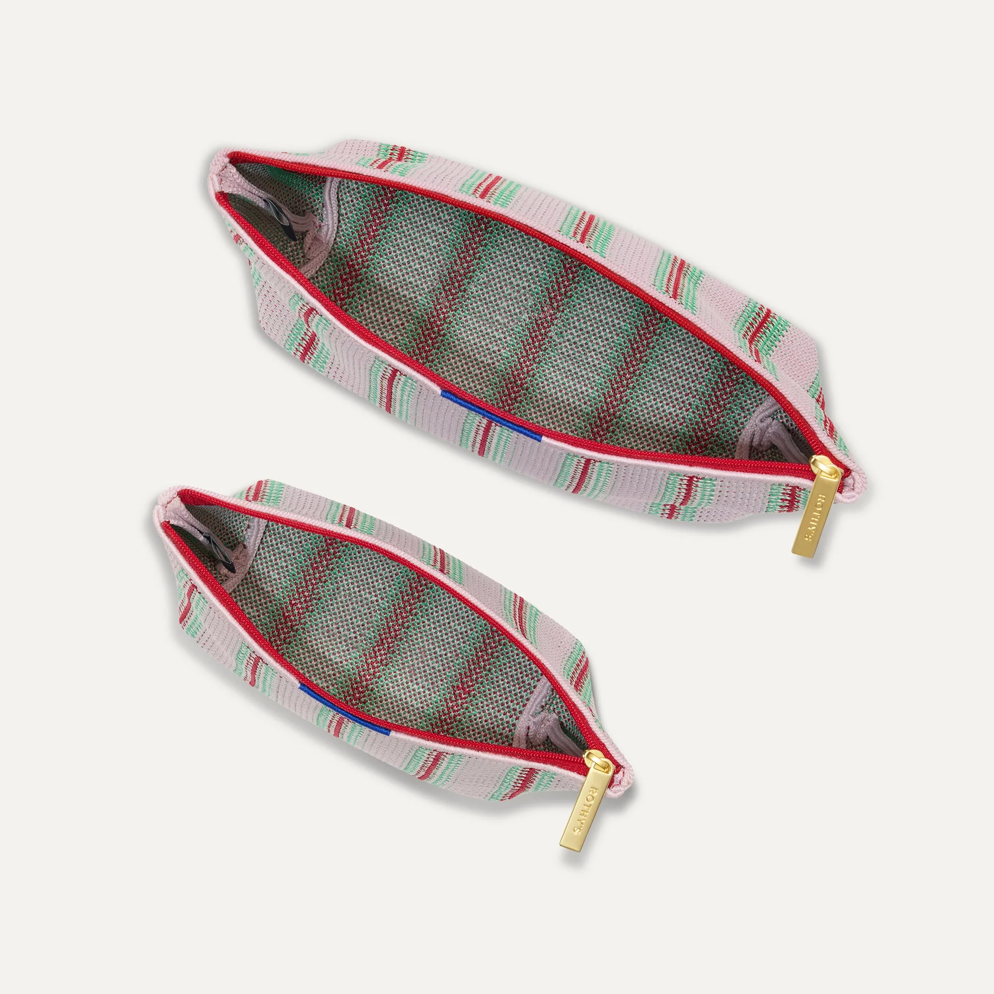 The Travel Pouch Set - Watermelon Market Stripe - Image 5