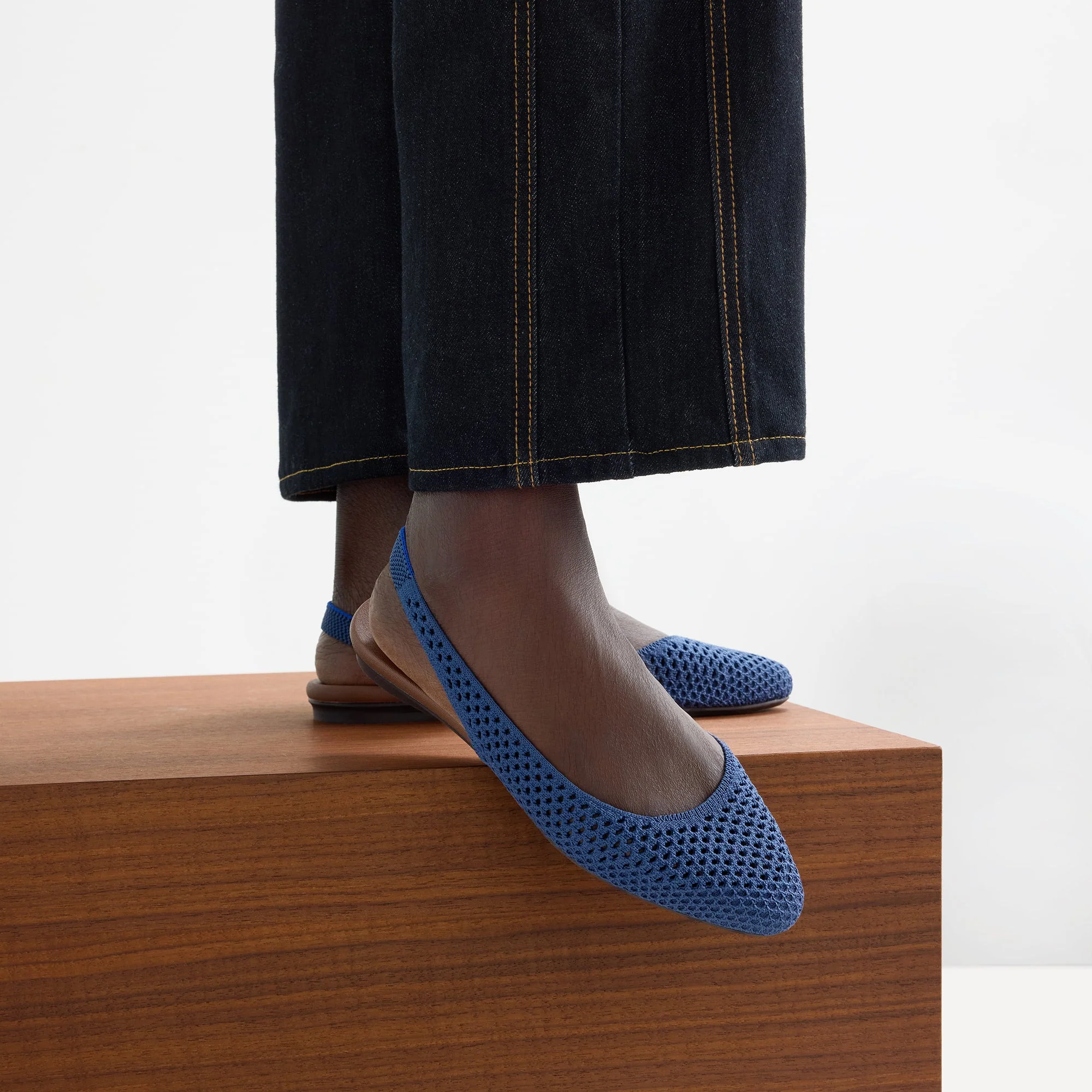 The Almond Slingback - Deep Sea Mesh - Image 2