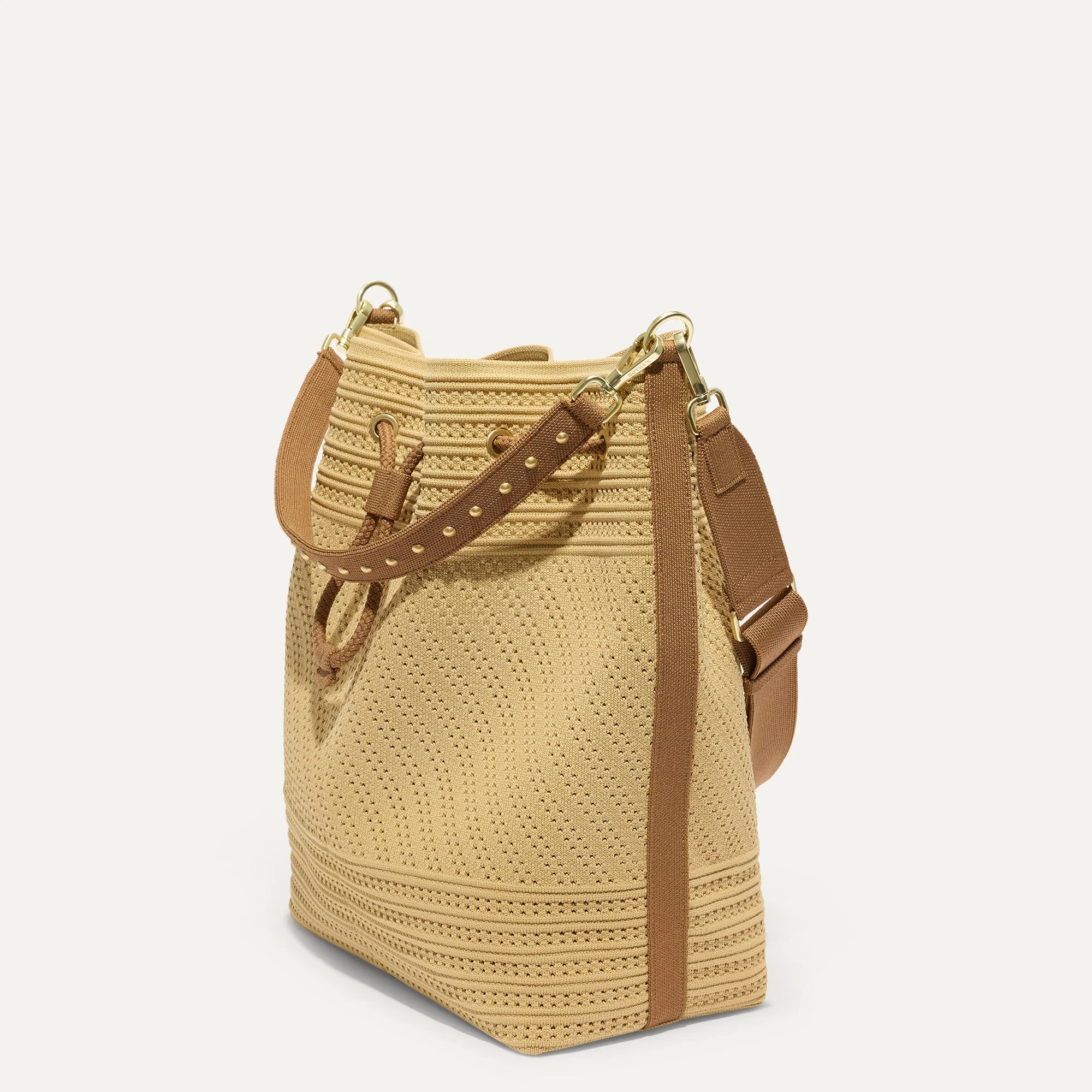The Cinch Bucket Bag - Brown Butter Crochet - Image 5