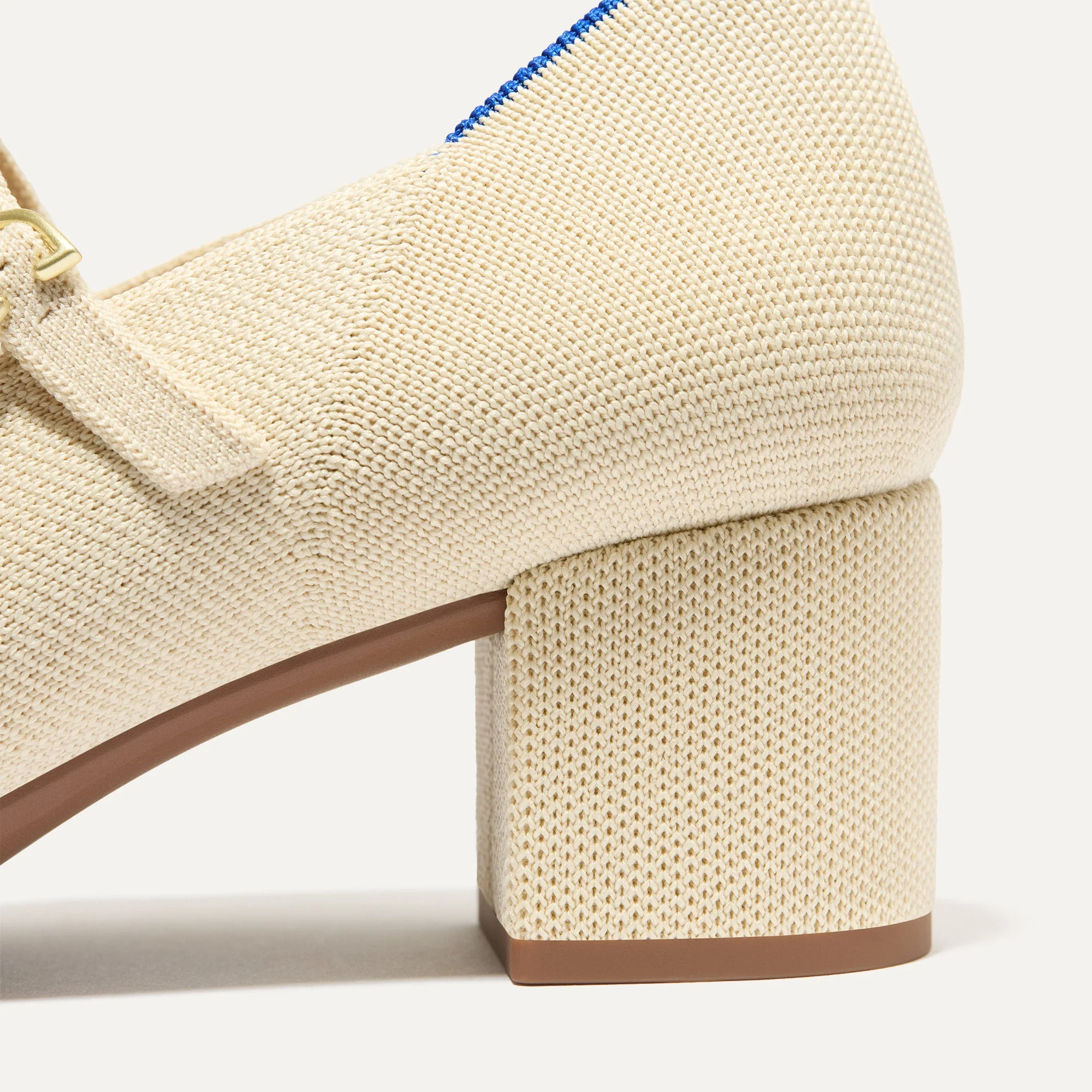 The Double Buckle Mary Jane Heel - Conch - Image 7