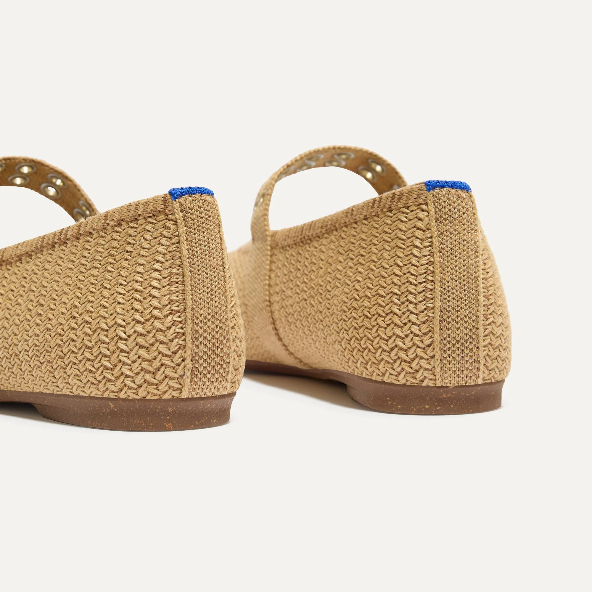 The Max Buckle Mary Jane - Tan Woven - Image 7
