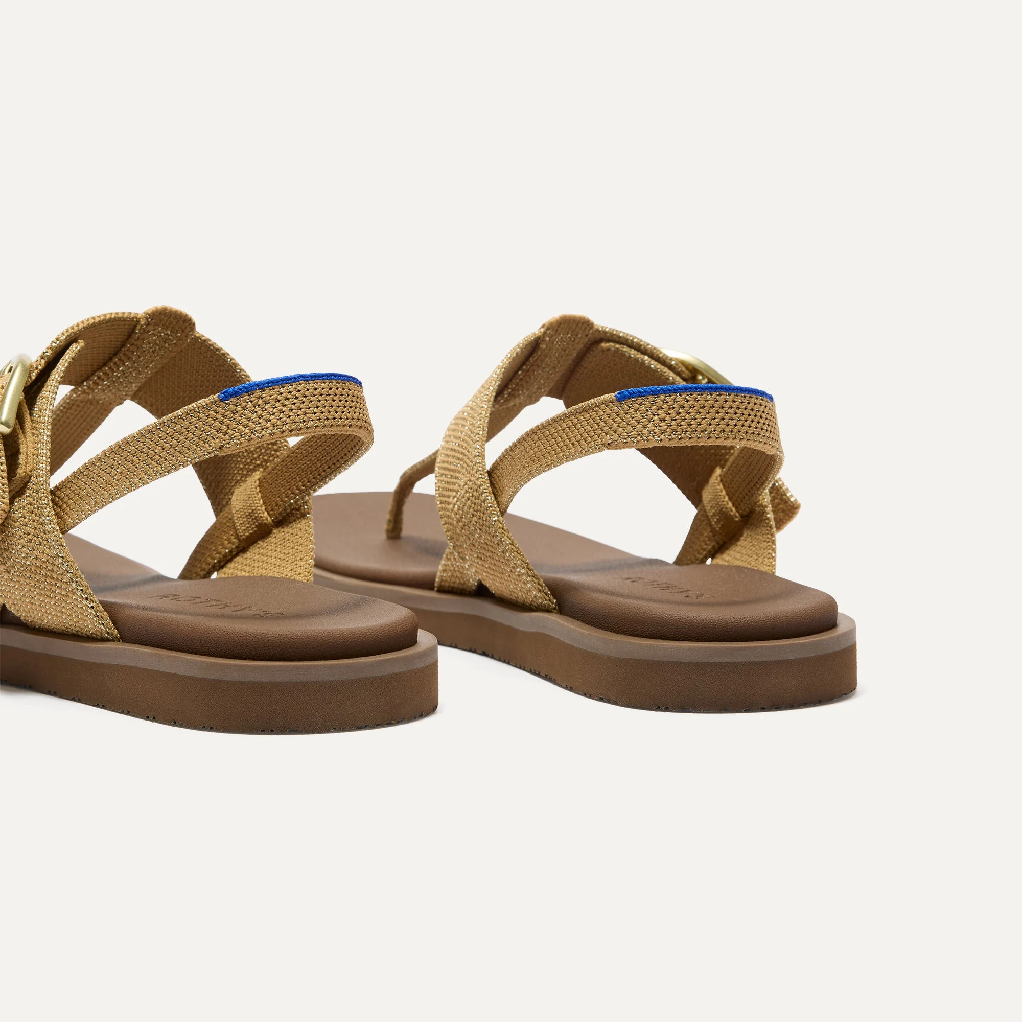 The T–Strap Sandal - Metallic Golden Sun - Image 4