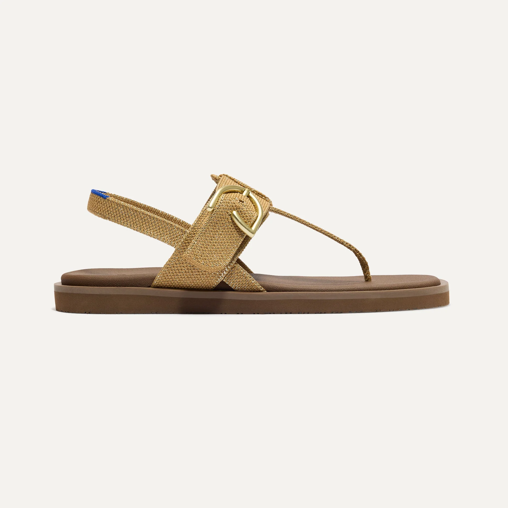The T–Strap Sandal - Metallic Golden Sun - Image 6